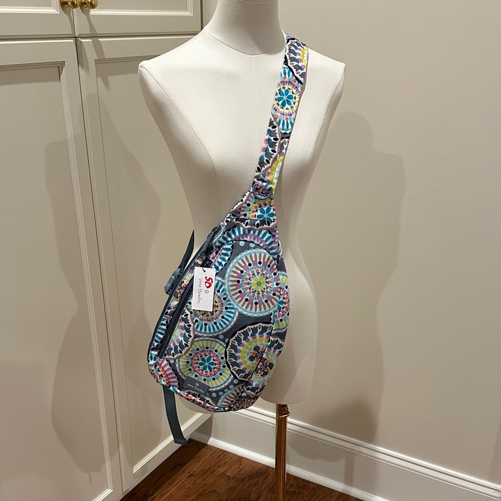 NWT: Vera Bradley Multicolor Patterned Crossbody … - image 1